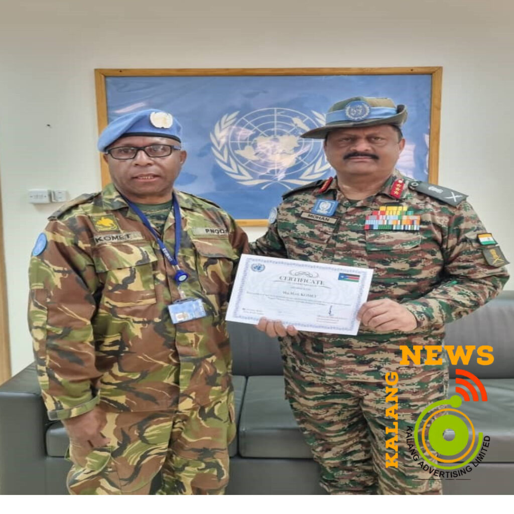 PNGDF MAJOR RECEIVES AWARD IN UN PEACEKEEPING MISSION