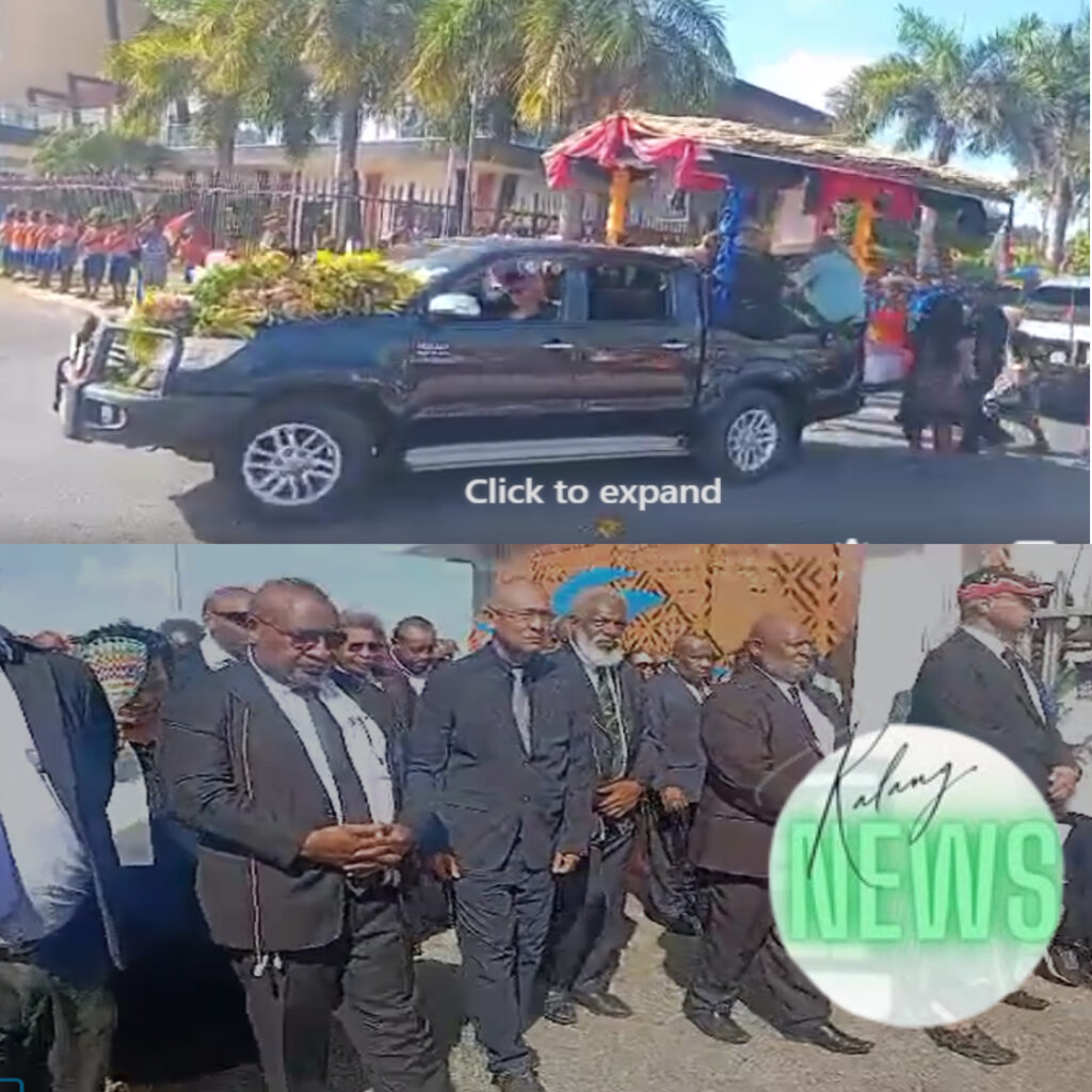 CASKET OF LATE SIR JULIUS ARRIVES IN KAVIENG